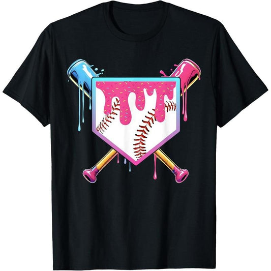Baseball Drip For men Ice Cream Drip men Baseball T-Shirt