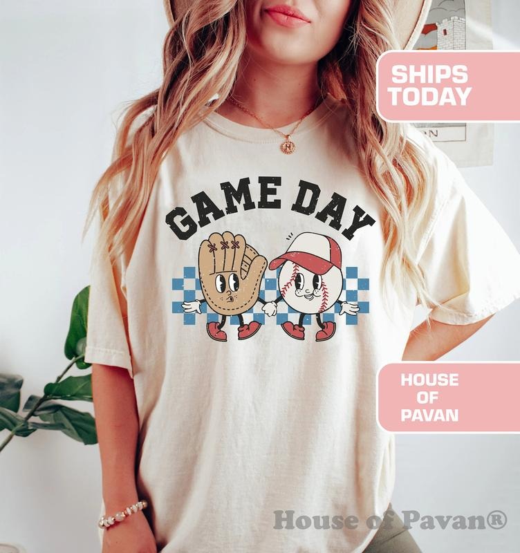 Baseball Game Day Shirt, T-Mom Shirt, Baseball Shirt For Women, Sports Mom Shirt, Family Baseball Shirt, Comfort Colors