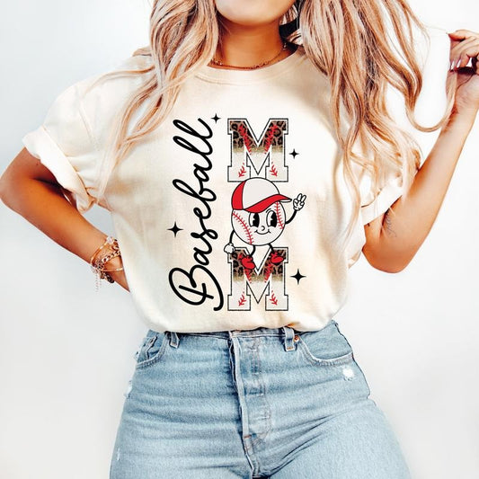 Baseball Mom T-Shirt, Baseball T-Shirt, Sports T-Shirt, Baseball Mama Shirt