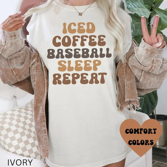 Baseball Shirt, Baseball Mom Shirt, Coffee Baseball Shirt, Game Day, Funny Baseball Tee, Ballpark Shirt