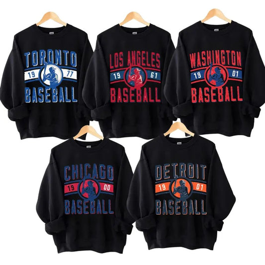 Baseball Shirt, Vintage Baseball Crewneck Sweatshirt_ T-Shirt, Retro Baseball Shirt, Game Day Shirt, Gif For Fan men's  sweatshirts