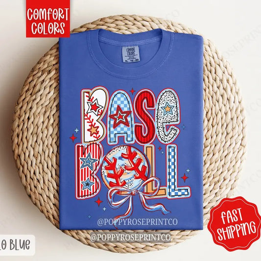 Baseball Tshirt Comfort Colors, Baseball Tee, Baseball Women's Tshirt