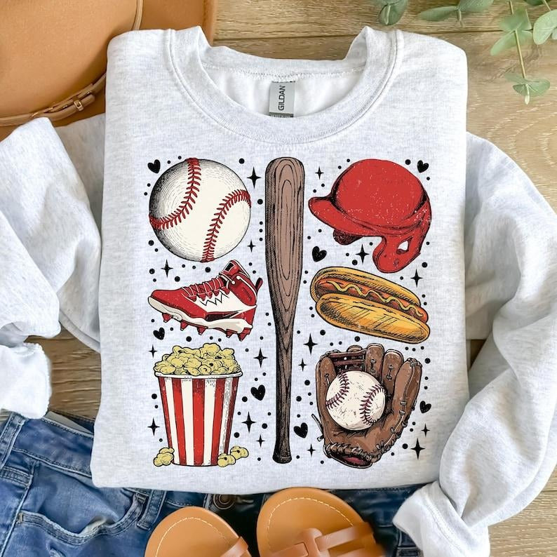 Baseball , Retro Baseball , Game Day , Vintage Baseball , Baseball Mama , Baseball Mom , Hey Batter Batter Sweatshirt