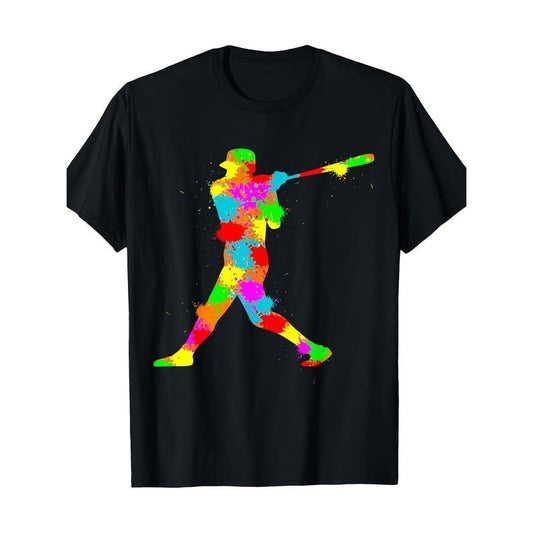 Baseball batting T-shirt 100% cotton T-shirt Made in USA