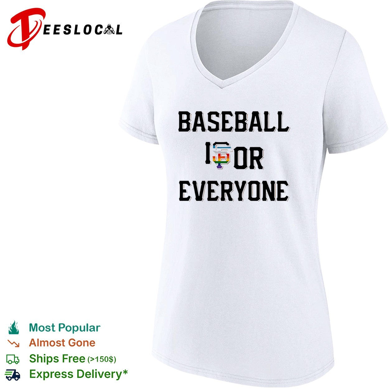 Baseball is for Everyone San Francisco Giants Pride Rainbow shirt