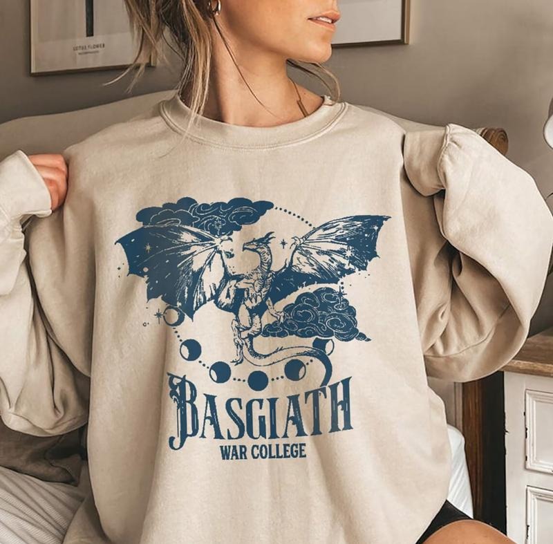 Basgiath War College Sweater, Fourth Wing Series T-Shirt, Dragon Rider Tee, The Empyrean Series Shirt, Wing Leader Tee Shirt, Violet Sorrengail Tee, Gift For Book Lovers