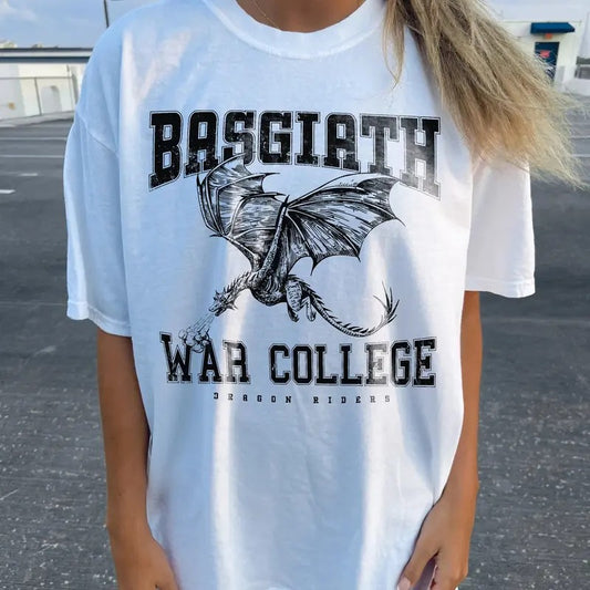 Basgiath War College T-Shirt, Fourth Wing Violet Sorrengail T-Shirt, Xaden Riorson Fantasy Bookish Tee, Basgiath War...
