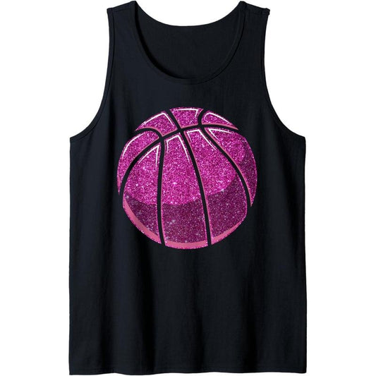 Basketball Bball Pink Diamonds Girl Tank Top Made in USA