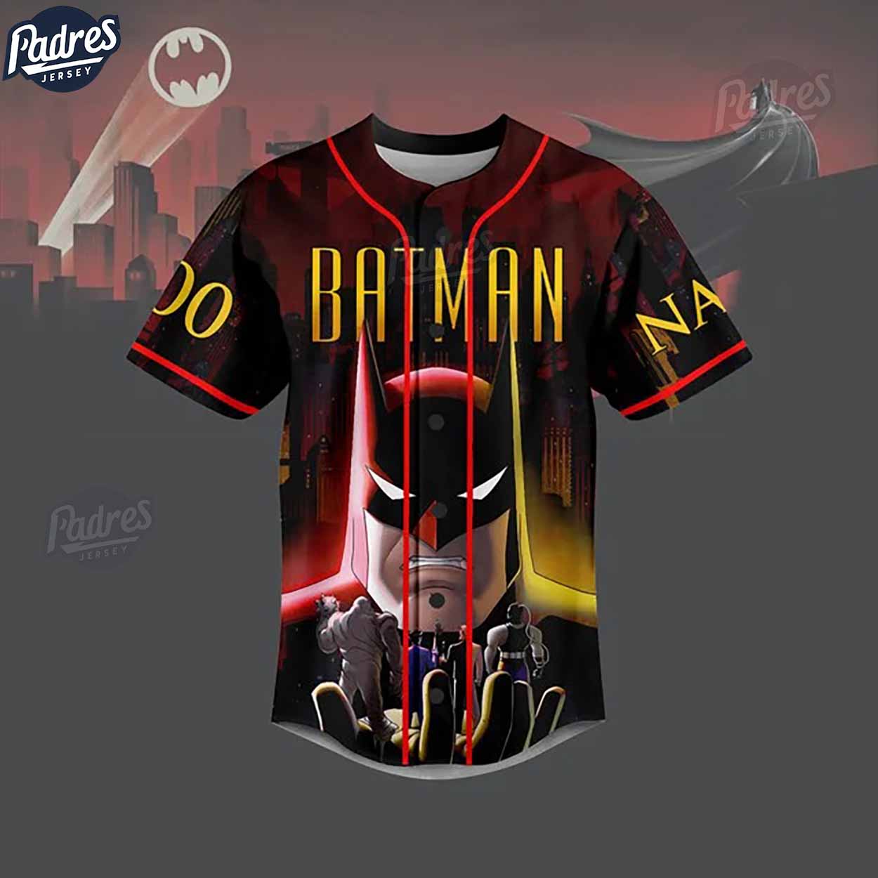Batman Caped Crusader Custom Baseball Jersey Online - Padres Jersey Oasis: Elevate Your Baseball Style Game