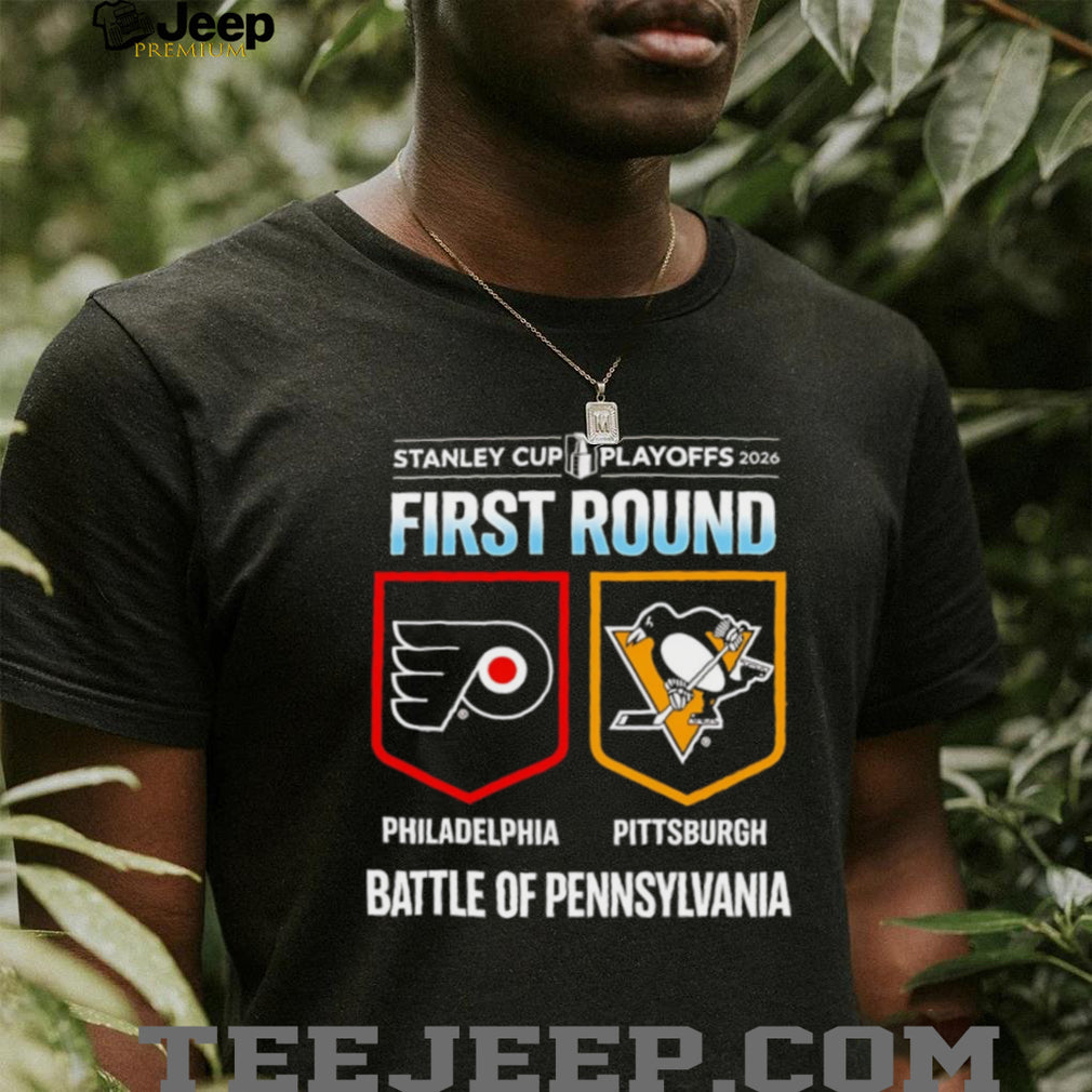 Battle of Pennsylvania Philadelphia vs Pittsburgh First Round Hockey T Shirt