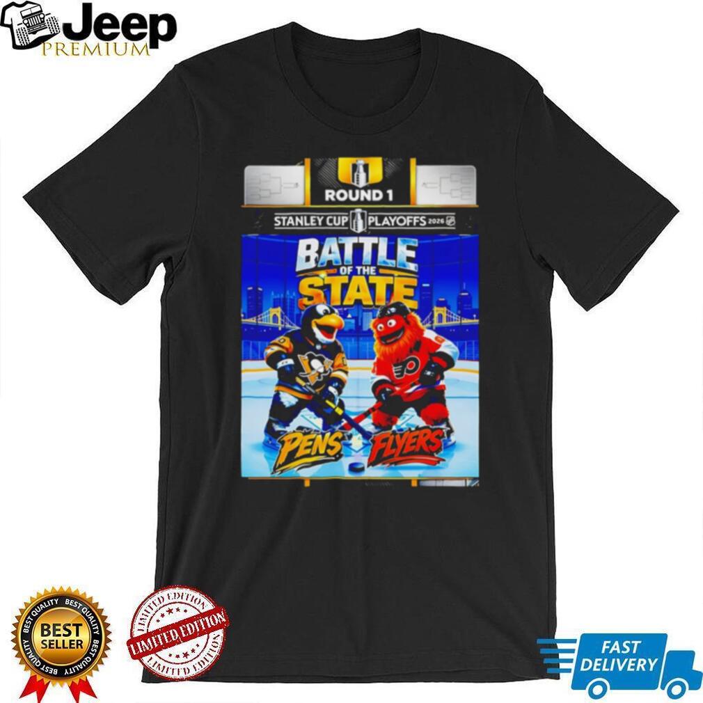 Battle of the State Pens vs Flyers Round 1 Mascot Graphic T Shirt