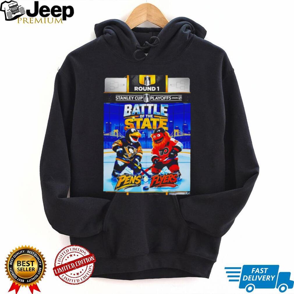 Battle of the State Pens vs Flyers Round 1 Mascot Graphic T Shirt
