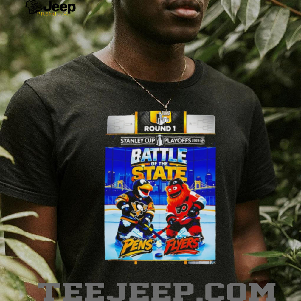 Battle of the State Pens vs Flyers Round 1 Mascot Graphic T Shirt