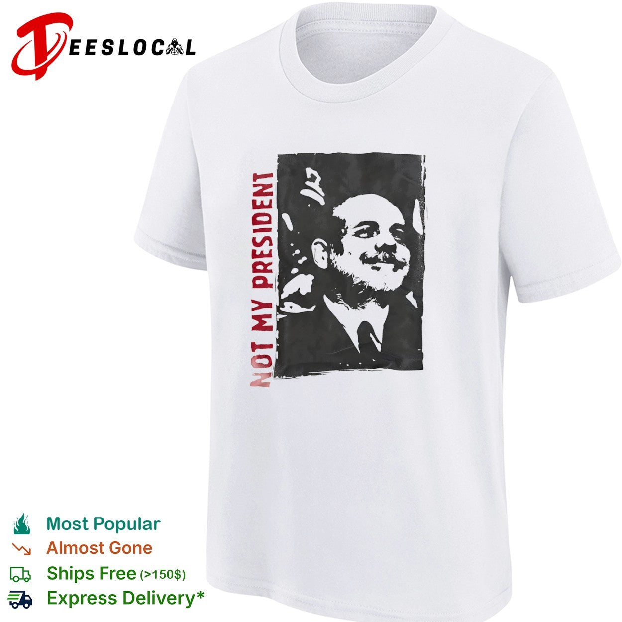 Not My President Portrait protest political statement shirt