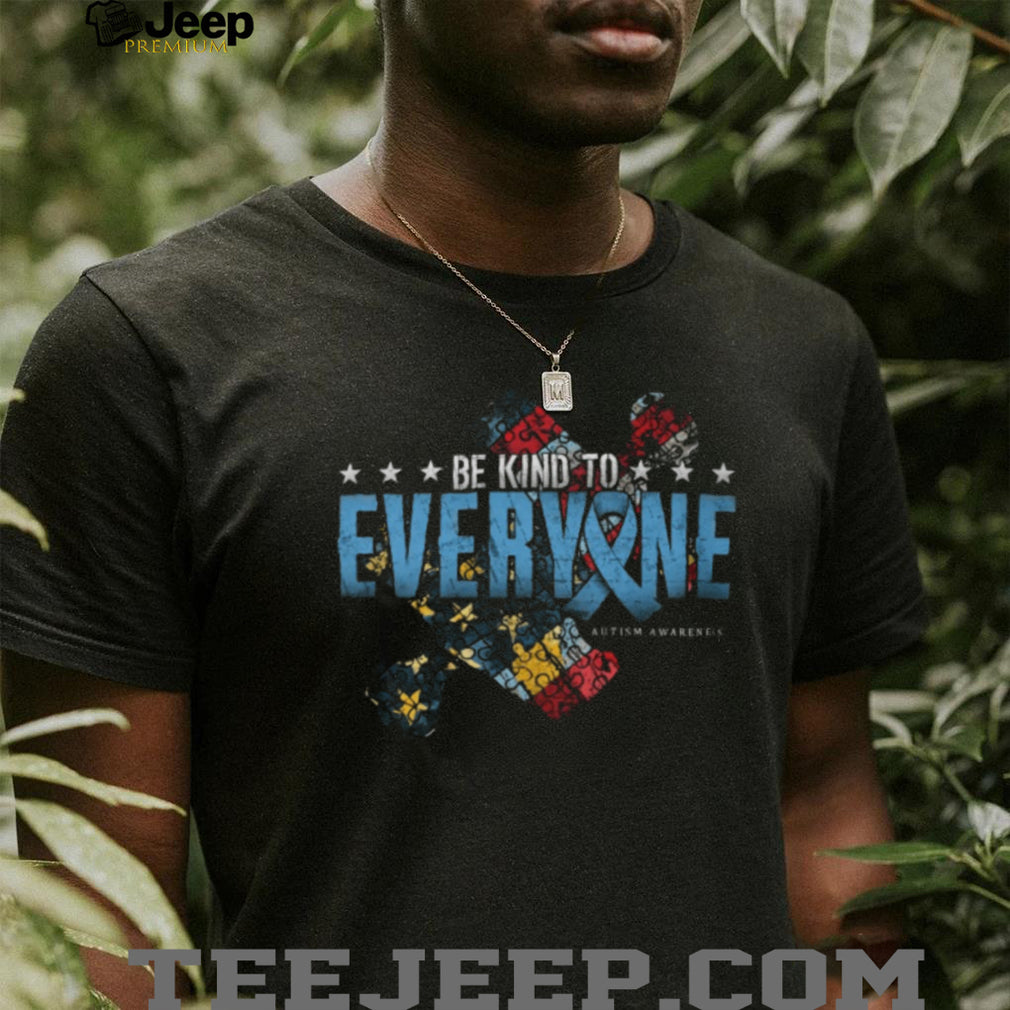 Be Kind To Everyone Autism Awareness Ribbon Puzzle Piece T Shirt