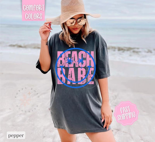 Beach Bum Shirt Comfort Colors, Cute Oversized Summer Tee, Swimsuit Cover Up