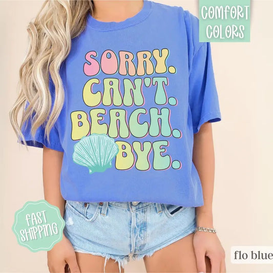 Beach Shirt Comfort Colors, Cute Summer Shirt, Oversized Beach Tee, Swimsuit Cover Up