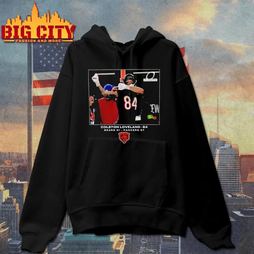 Bears Colston Loveland Flash Features Wild Card Shirt