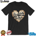 Beautifully Broken Heart Grunge Aesthetic Minimalist T Shirt