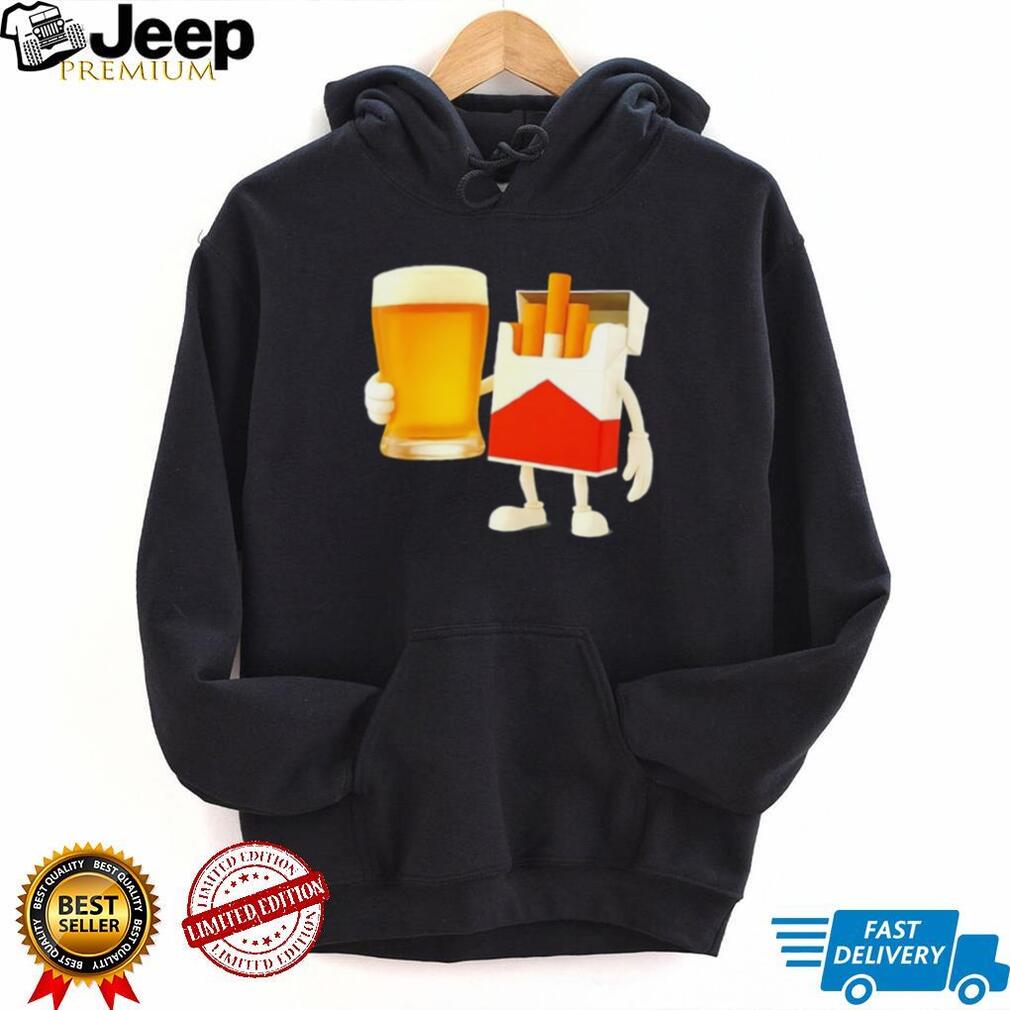Beer and Marlboro Cigs meme shirt