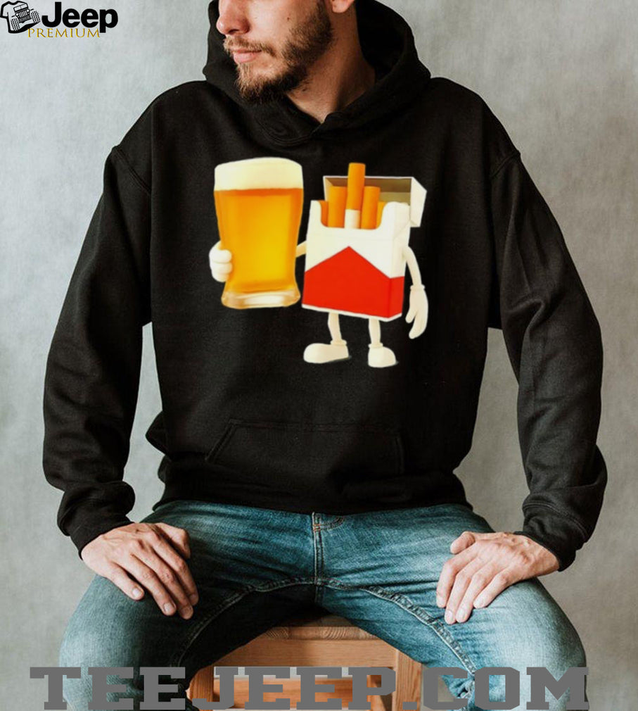 Beer and Marlboro Cigs meme shirt