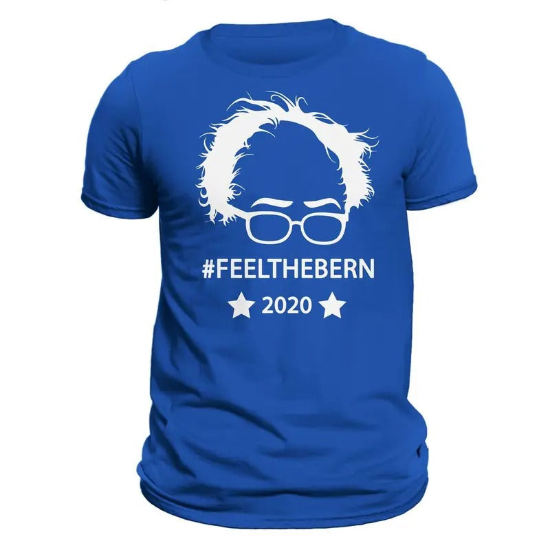 Bernie Sanders 2020 #FEELTHEBERN Men's T-Shirt - All Colors Casual Crewneck