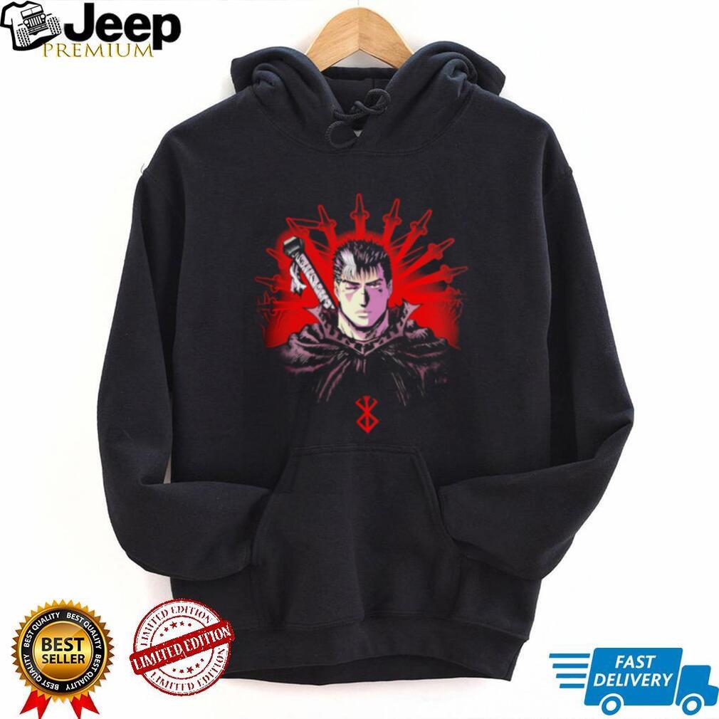 Berserk Guts Anime Brand of Sacrifice Red Sun T Shirt