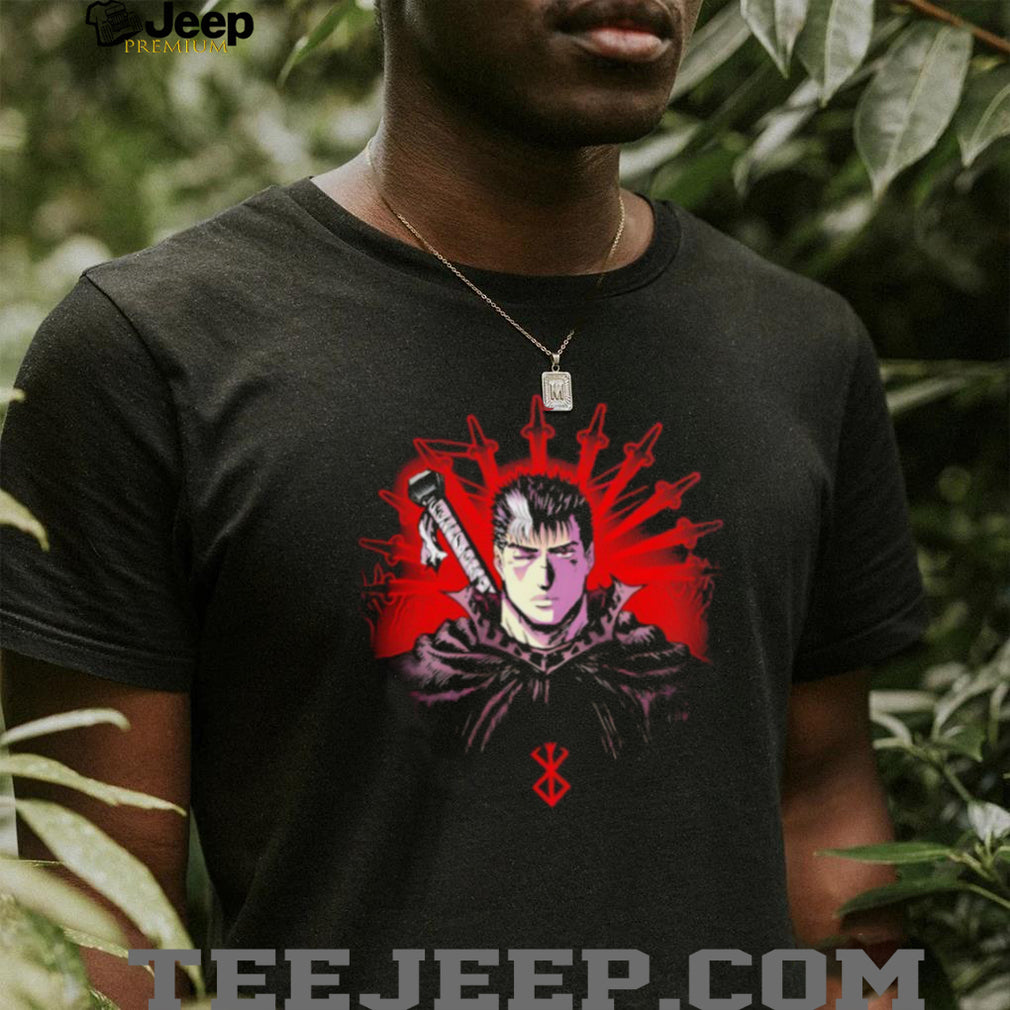 Berserk Guts Anime Brand of Sacrifice Red Sun T Shirt