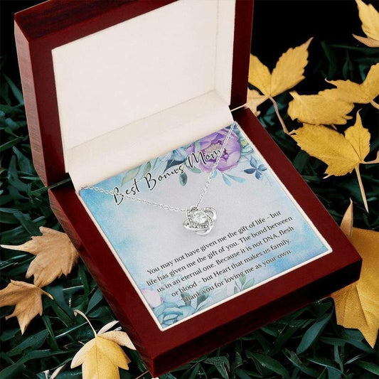 Best Bonus Mom Necklace, Gift For Stepmom, Gift For Birthday, Mother's Day, Necklace With Message Card, Gift For Bonus Mom Mother, Jewelry Box For Women, Necklace With Gift Box, Gifts For Birthday