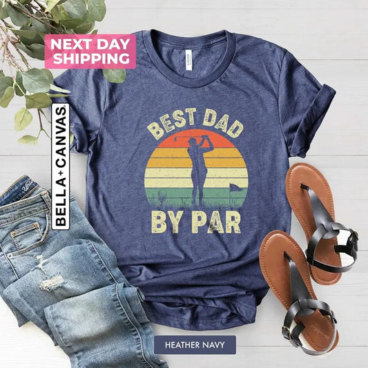 Best Dad By Par Vintage Sunset Golf Shirt For Men Christmas Birthday Father Father's Day Golfing Golfer Gift Idea From Daughter Son Wife  sweater and hoodiestyle{n002}2