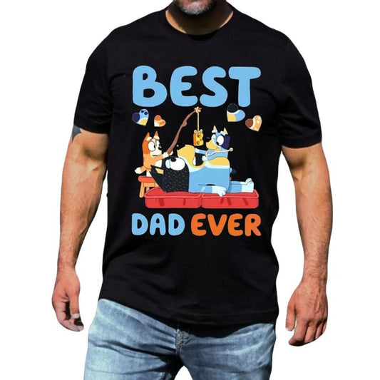 Best Dad Ever Funny Bluey Daddy Vintage Shirt, Bluey Dad Retro Tee, Bluey Family Shirt, Super Hero Dad Tee, Fathers Day Shirt, Gifts For Himstyle{n002}2
