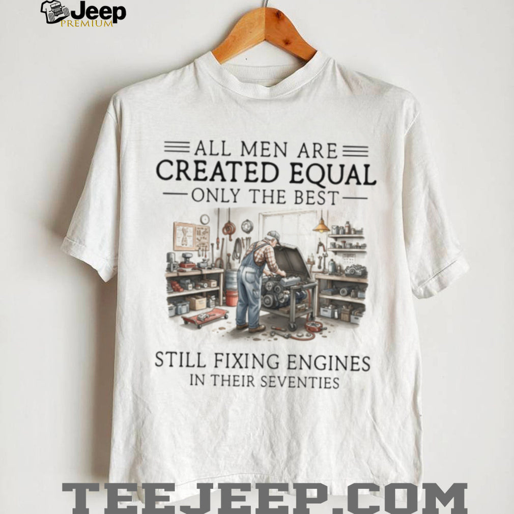 Men Fixing Engines In Their Seventies Mechanic Tradesman T shirt