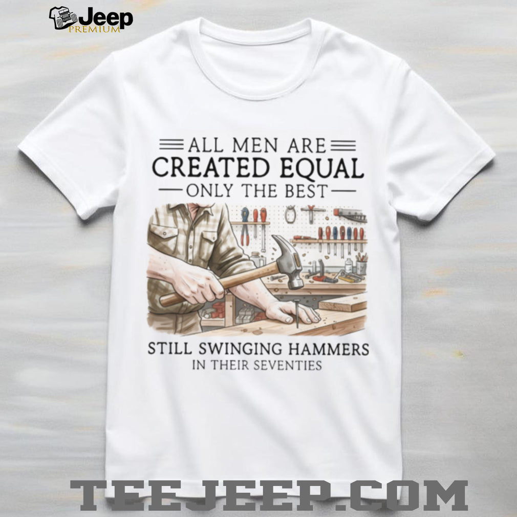 Men Swinging Hammers In Their Seventies Carpenter T Shirt