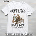 Old Man Painter Art Lover Created Equal Artistic Hobbyist Shirt