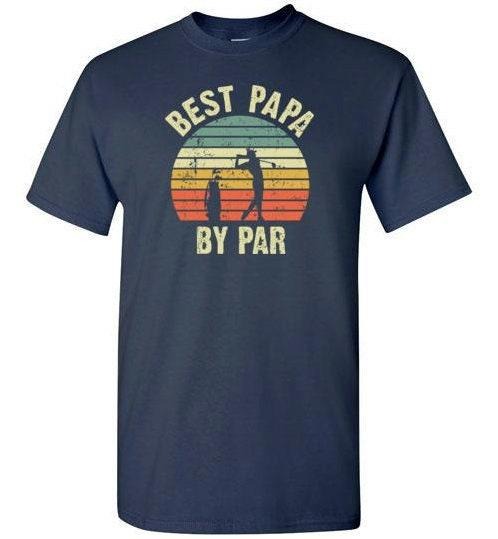 Best Papa By Par Vintage Sunset Golf Shirt For Men Birthday Or Christmas Gift For Dad That Loves Golfing Gift From Daughter Or Son Hoodie, T-shirt and sweater