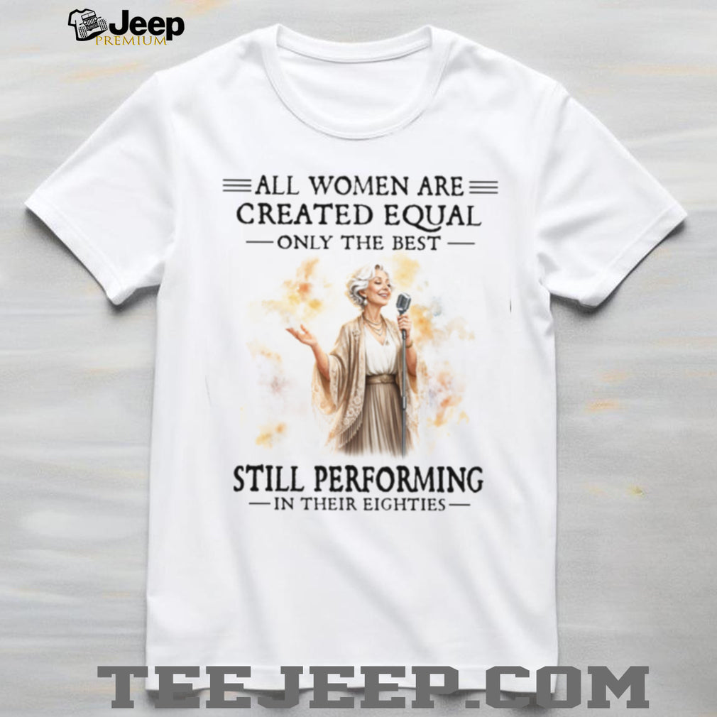 Women Singer Performing In Their Eighties Vintage Style T Shirt