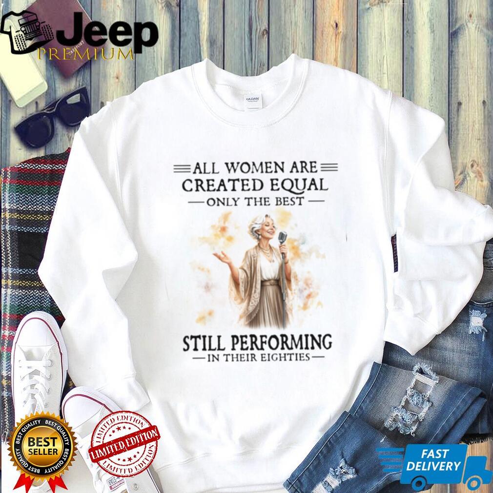 Women Singer Performing In Their Eighties Vintage Style T Shirt