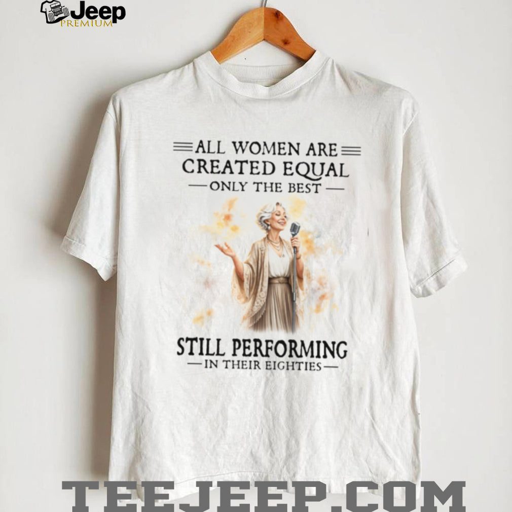 Women Singer Performing In Their Eighties Vintage Style T Shirt