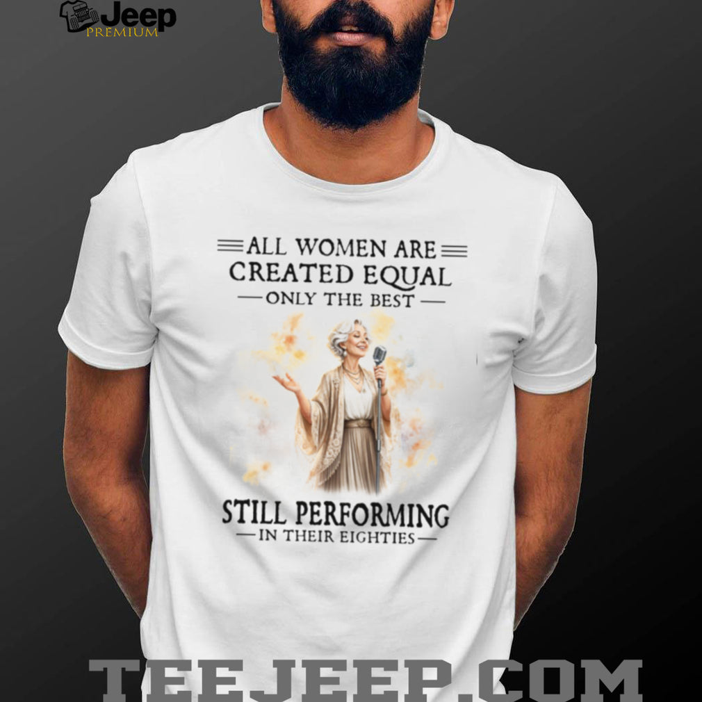 Women Singer Performing In Their Eighties Vintage Style T Shirt