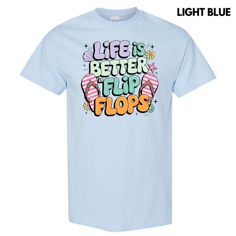 Better In Flip Flops Gildan Short Sleeve T-Shirt 'NLB' Hoodie, Sweatshirt | WearSparks.com