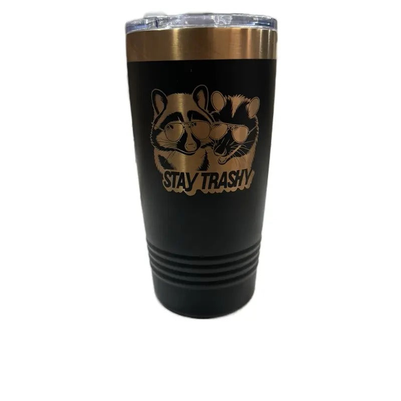 Stay Trashy 20oz Tumbler / Beverage Holder T-Shirts, Hoodie, Sweatshirt | WearSparks.com