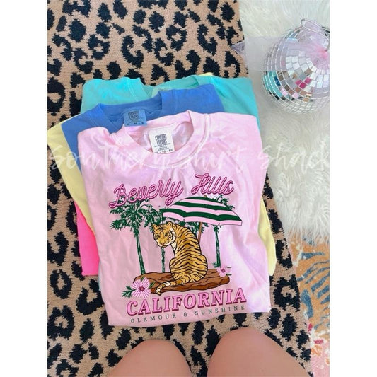 Beverly Hills Preppy T shirt  | Blossom comfort colors t shirt