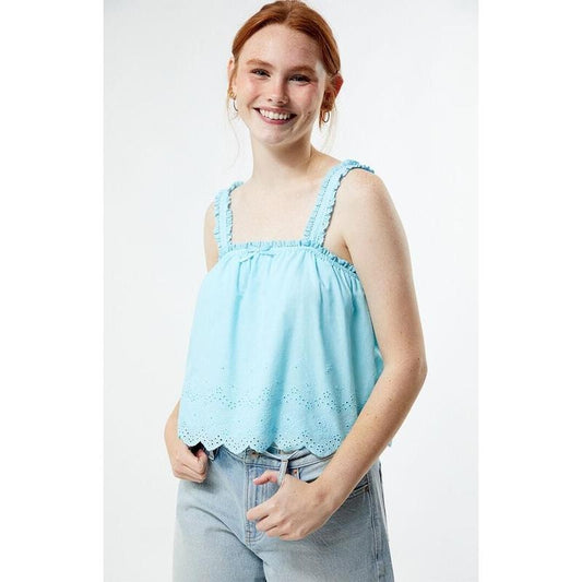 Beverly and Beck Women's Aspyn Embroidered Tank Top