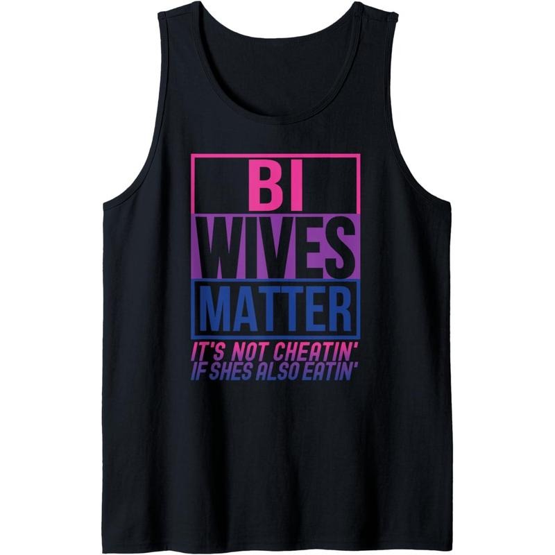 Bi Funny Adult Humor Sex Swinger Tank Top Made in USA
