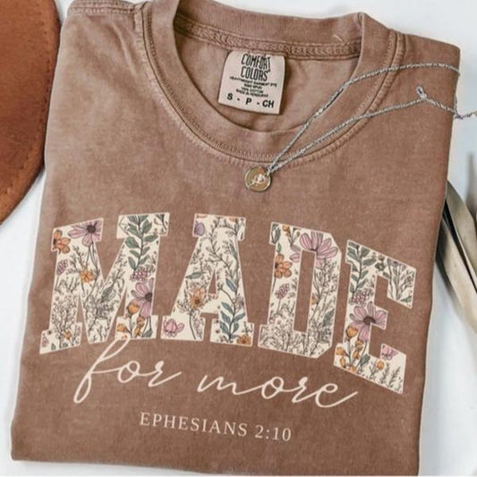 Bible Verse Comfort Colors Shirt, Cute Christian T-Shirt For Womenswear