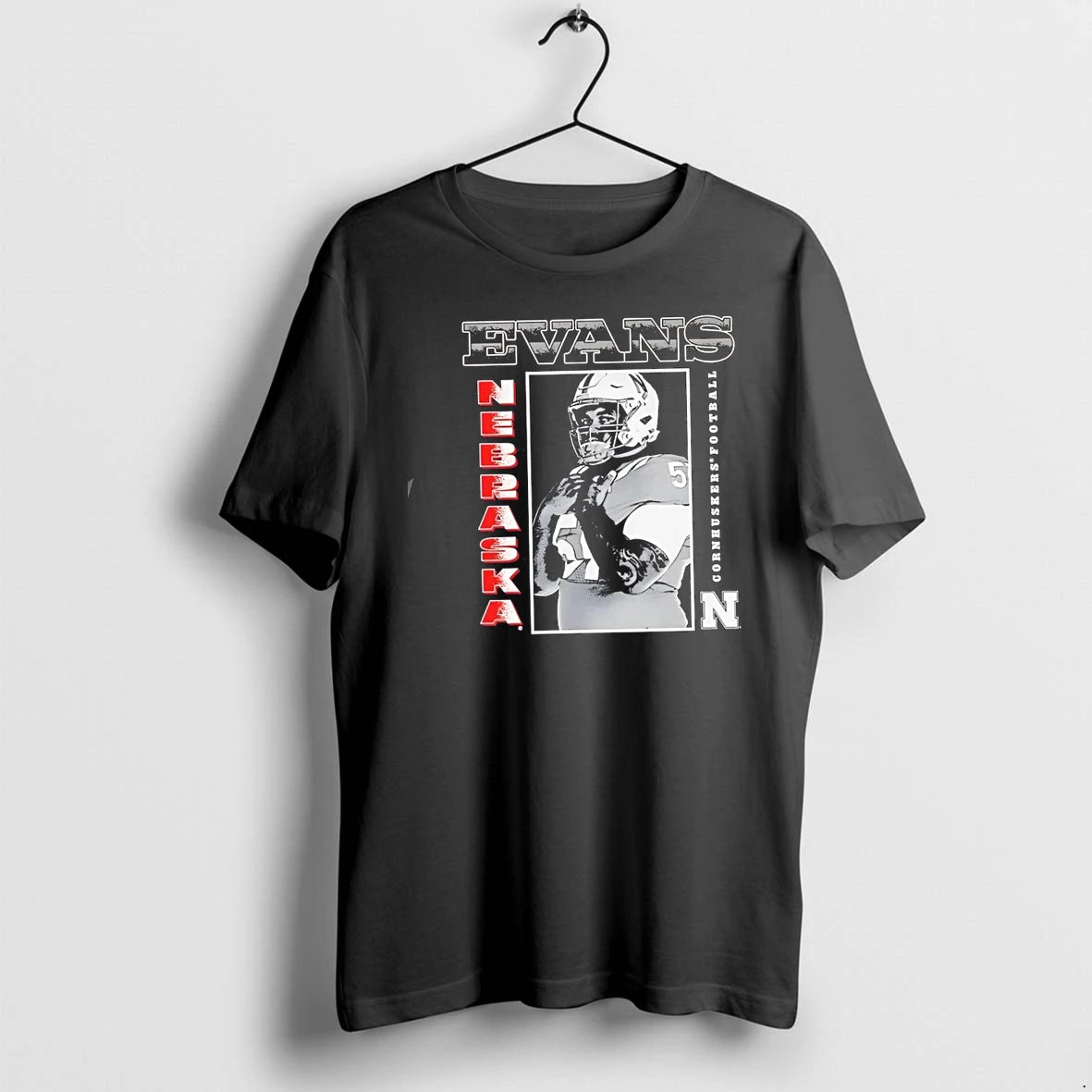Big 10 Justin Evans Nebraska Cornhuskers Football Graphic Tshirts Sweater