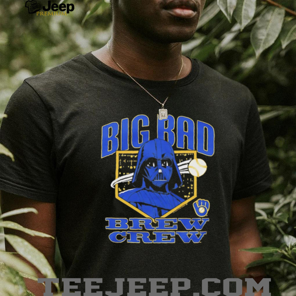 Big Bad Brew Crew Milwaukee Baseball Darth Vader Mashup T Shirt