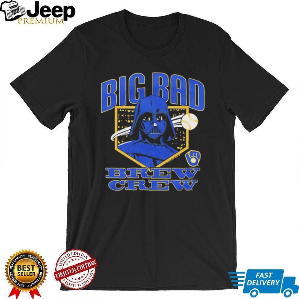 Big Bad Brew Crew Milwaukee Baseball Darth Vader Mashup T Shirt