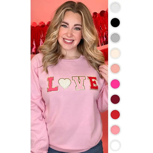 Big Letter Heart Sweatshirtstyle{n002}2