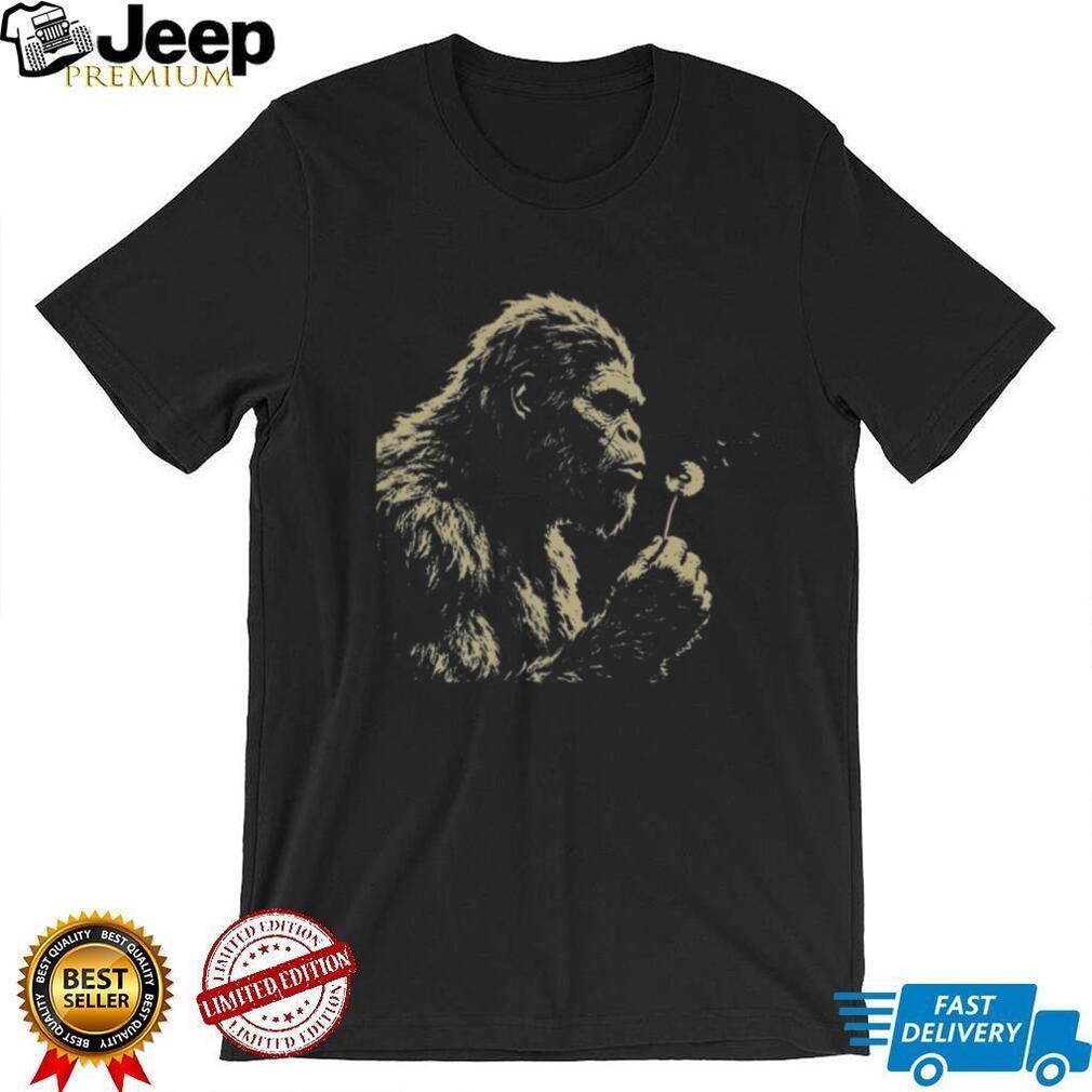 Bigfoot Dandelion Flower Whimsical Nature Graphic T Shirt